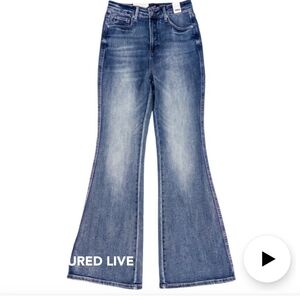 NWT judy Blue Tummy Control flare jeans size 7